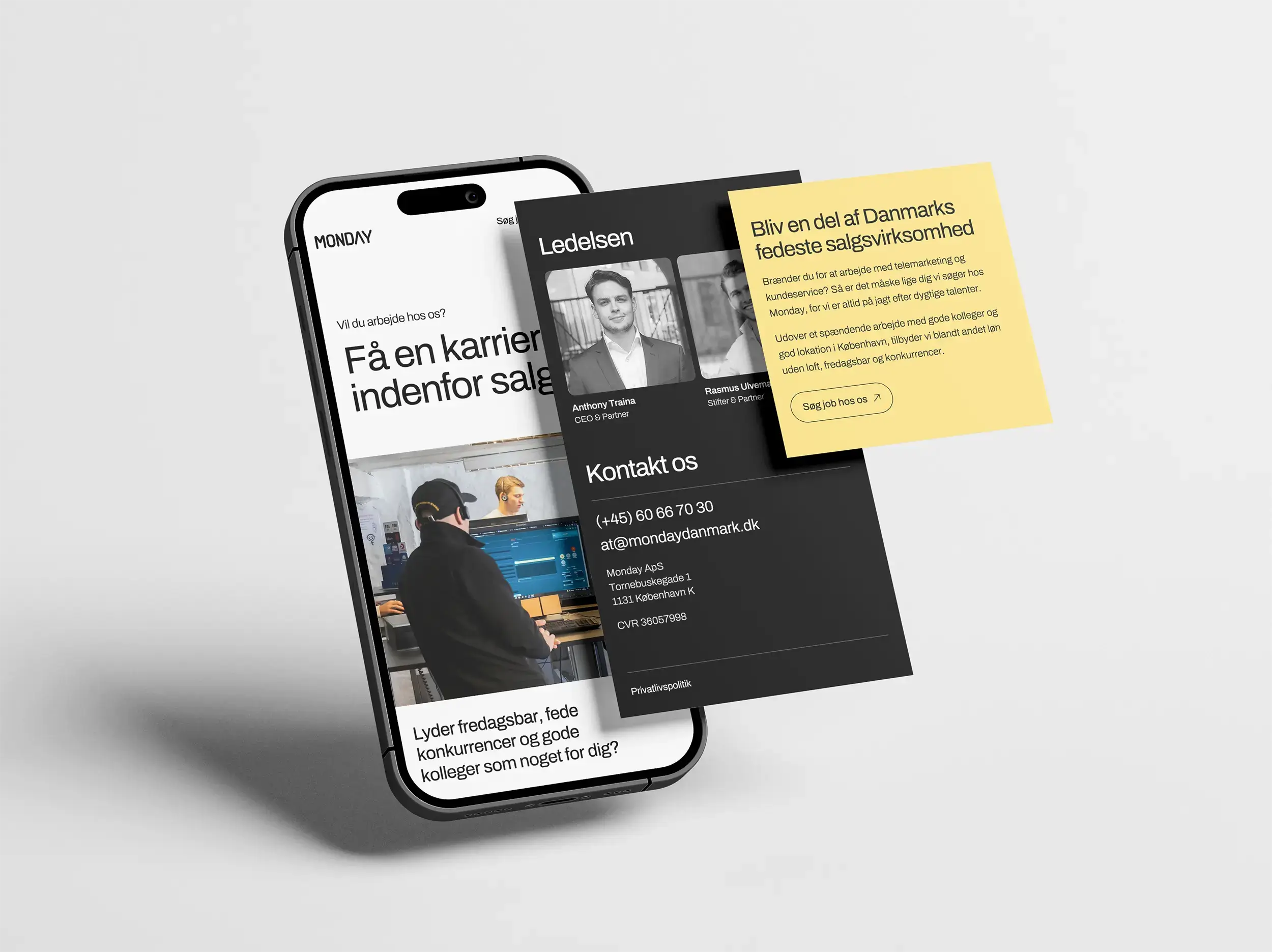 Webdesign til ai applikation