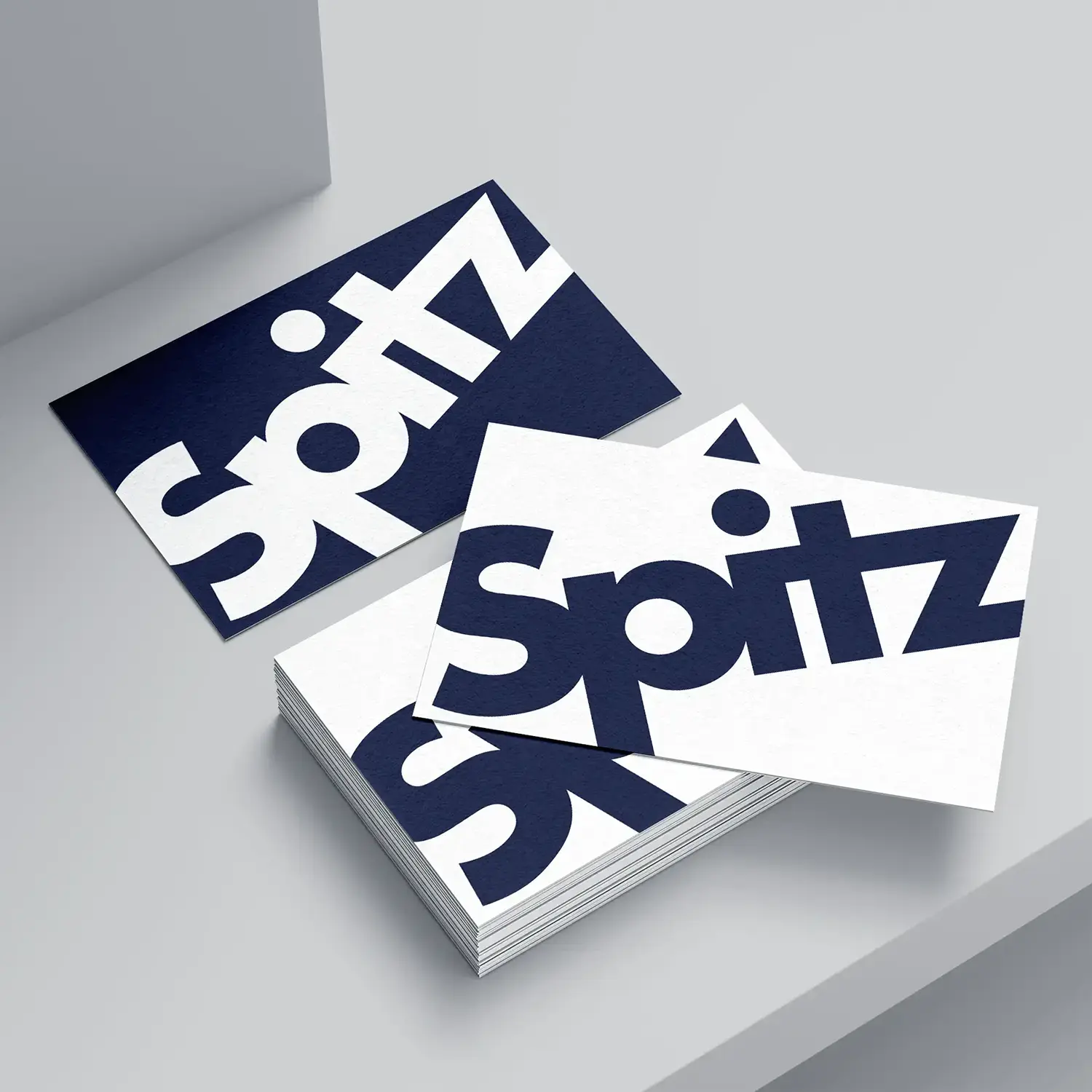 Spitz logo på visitkort