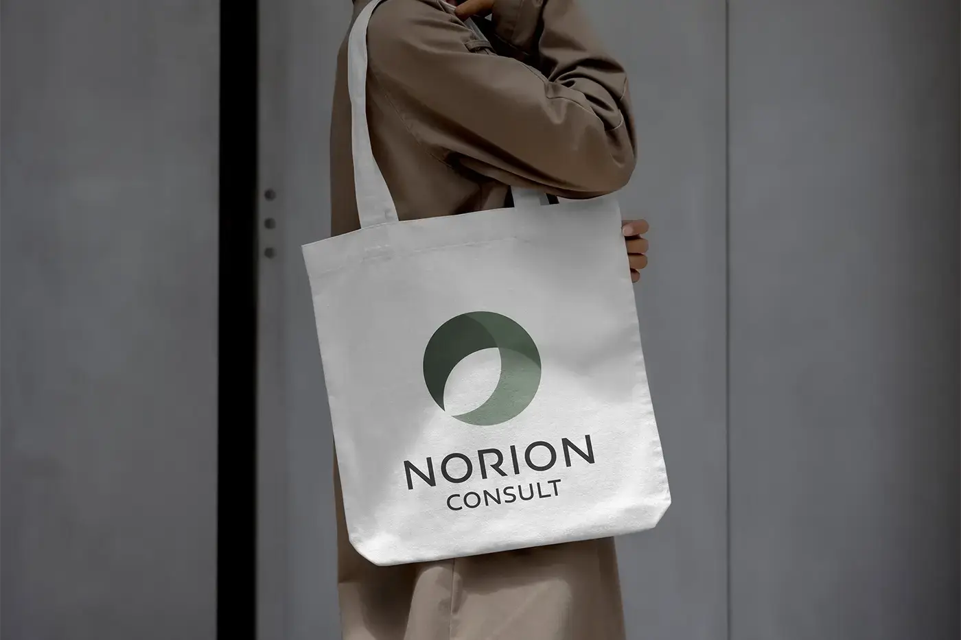 Norion Consult logo på mulepose
