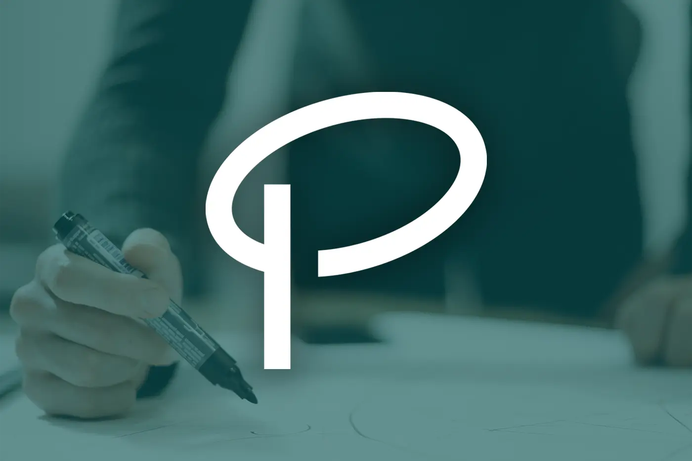 P monogram logo design